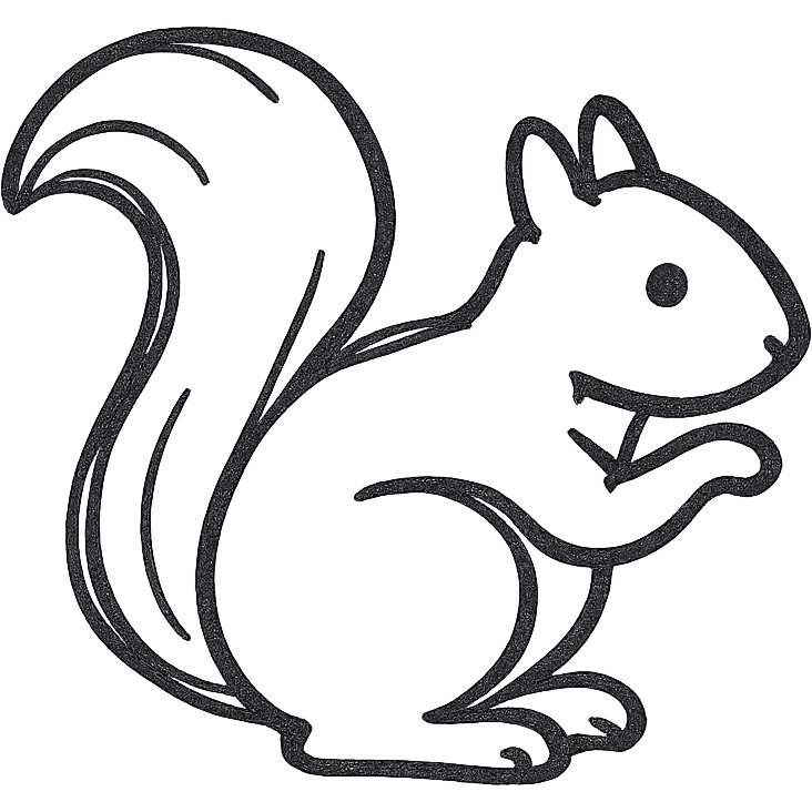A squirrel emoji