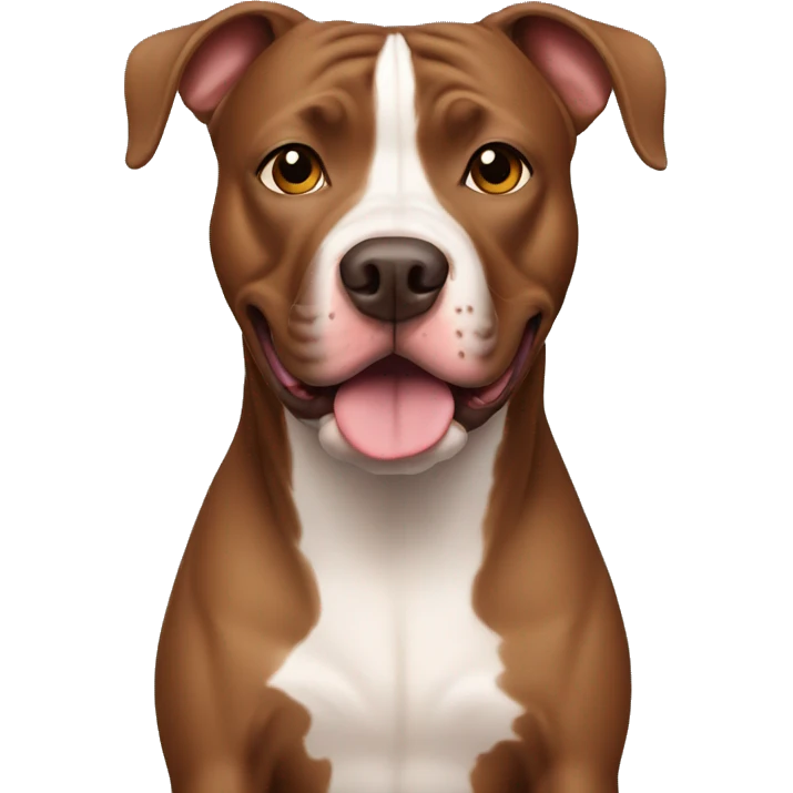 Brown pitbull emoji
