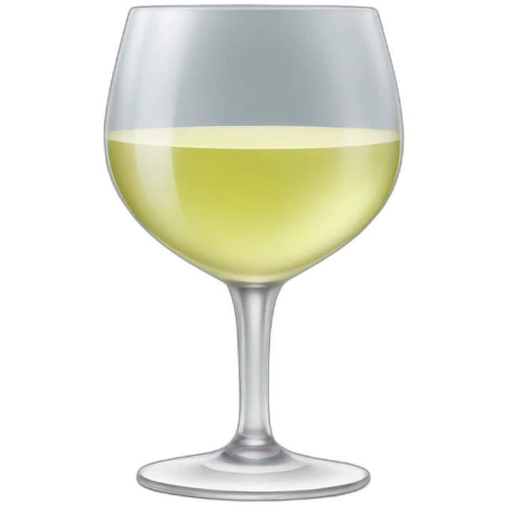 White wine glass emoji