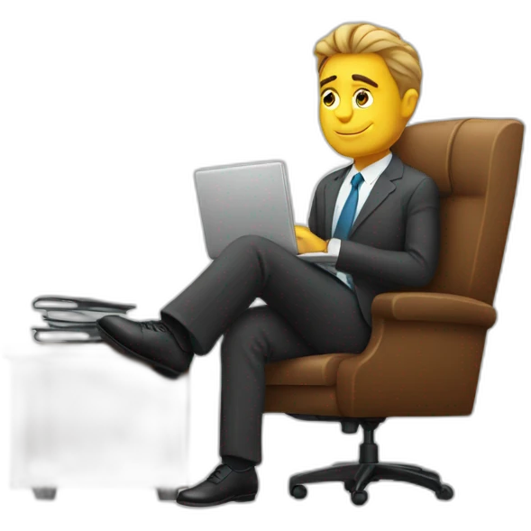 Lazy businessman emoji