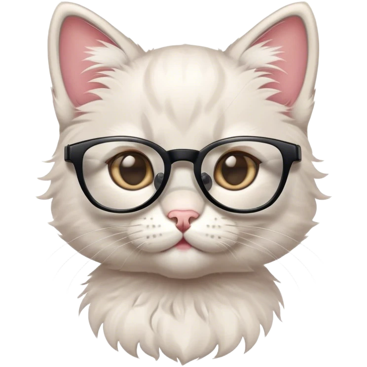 kitten with glasses  emoji