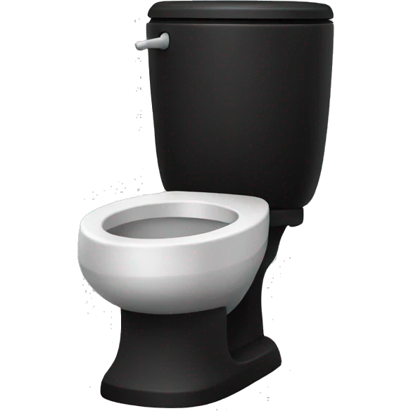 Black skibidi toilet emoji