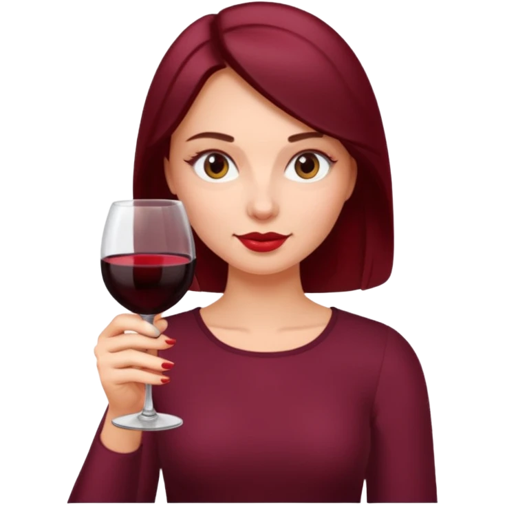 naga polska kobieta z winom emoji