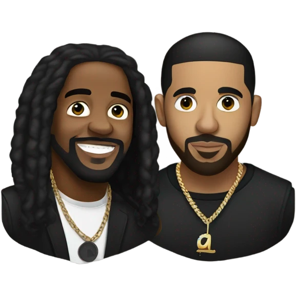 Kendrick Lamar and Drake emoji