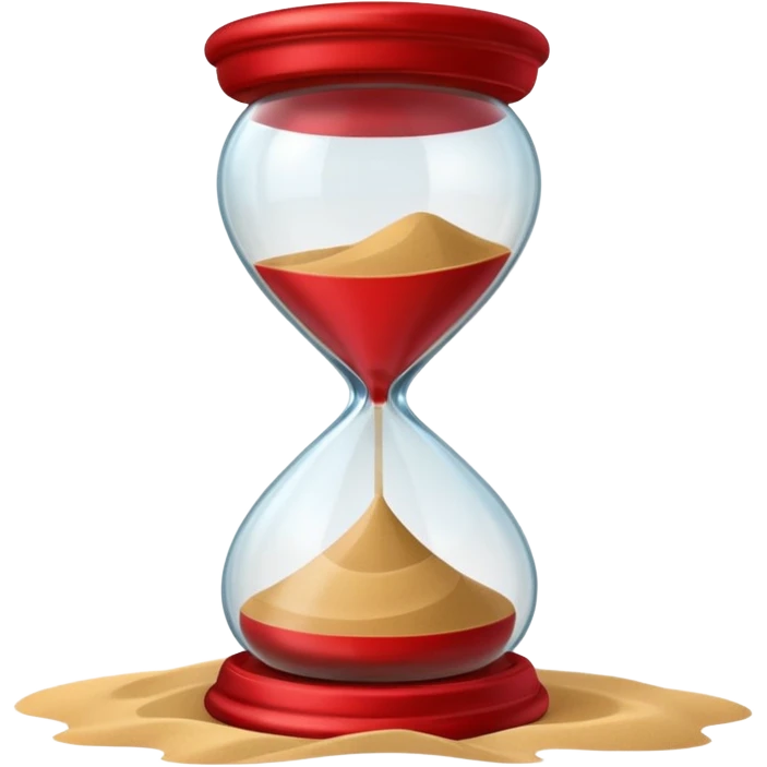 red Hourglasse emoji