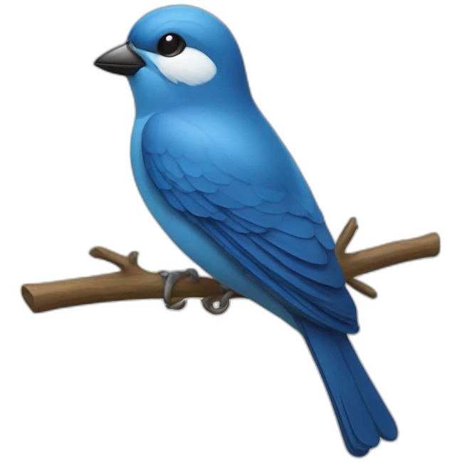 Une perruche a collier bleu emoji