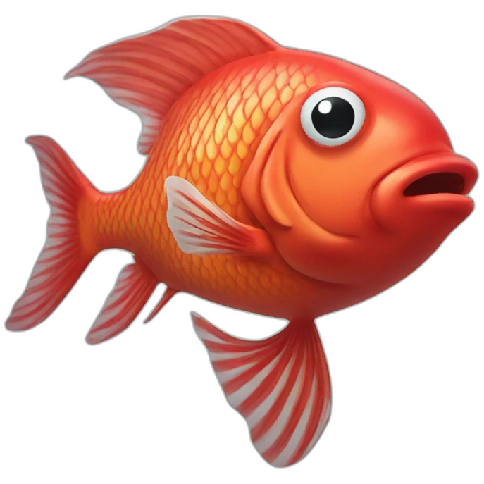 Santa fish emoji