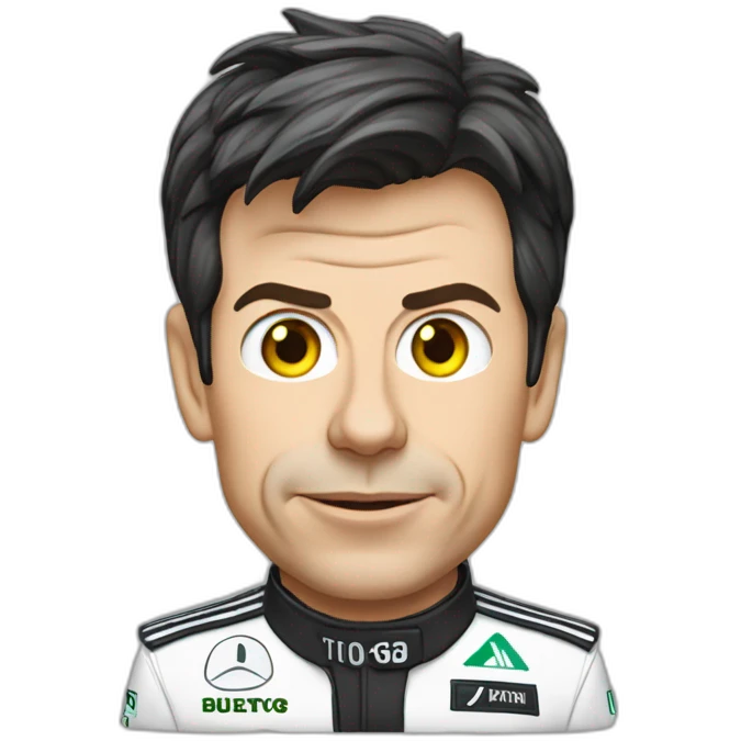 Toto Wolff avec un gros bouton sur le front emoji