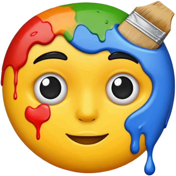 art paint emoji