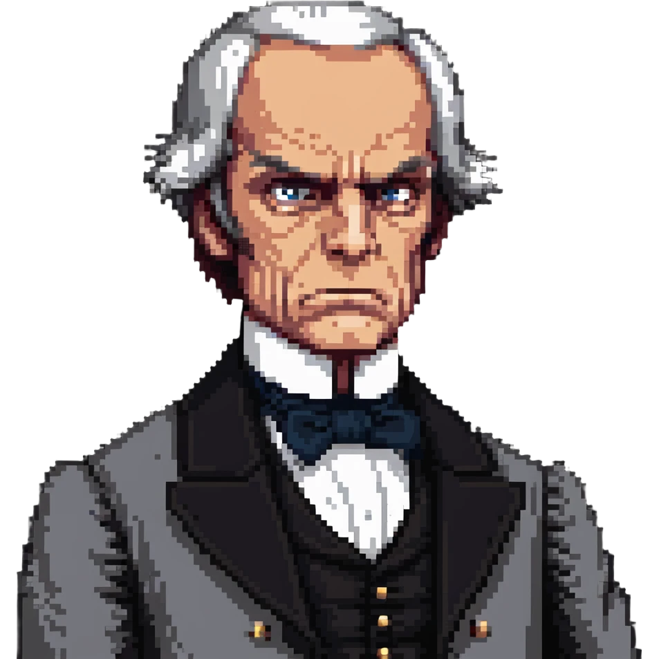 Henry Clay, 19th-century American statesman, looking angry emoji