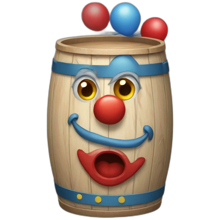 clown barrel emoji