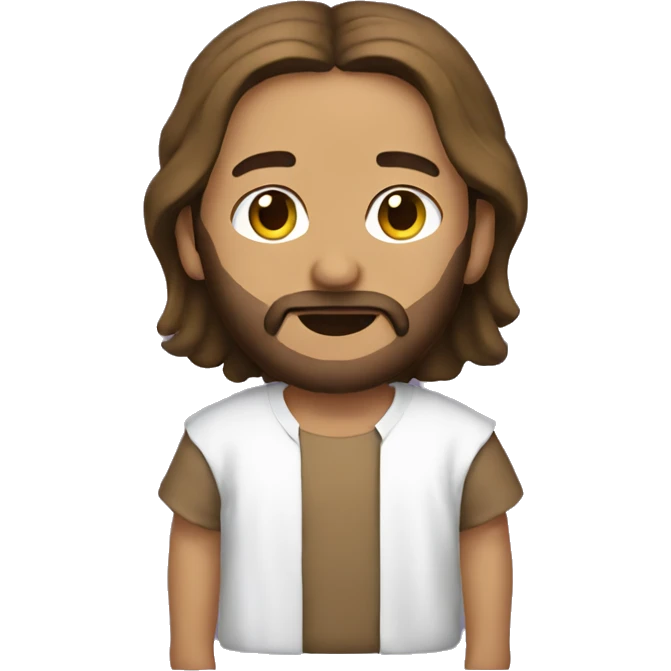 Jesus wearing a brat shirt emoji