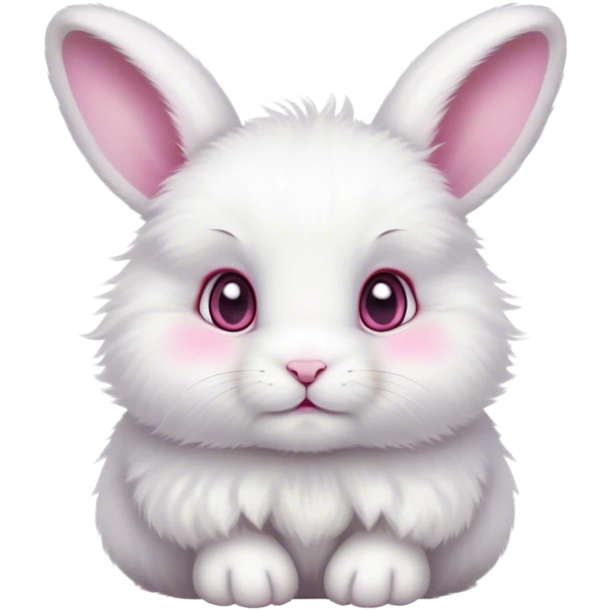 Cute baby White rabbit emoji