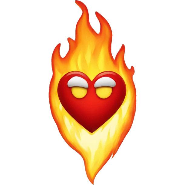 Heart on fire emoji