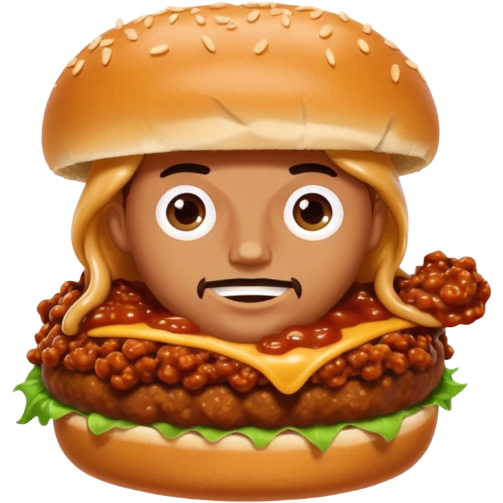 person eating sloppy joe emoji