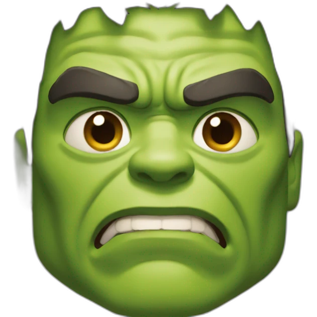 Hulk énerve emoji