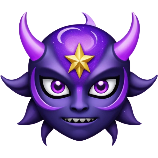 star demon purple glitter emoji