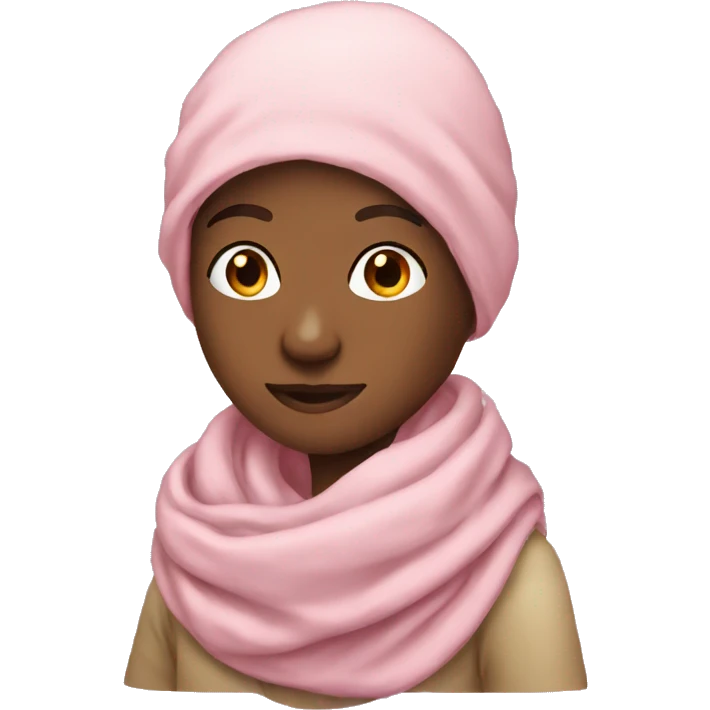 light pink scarf only emoji