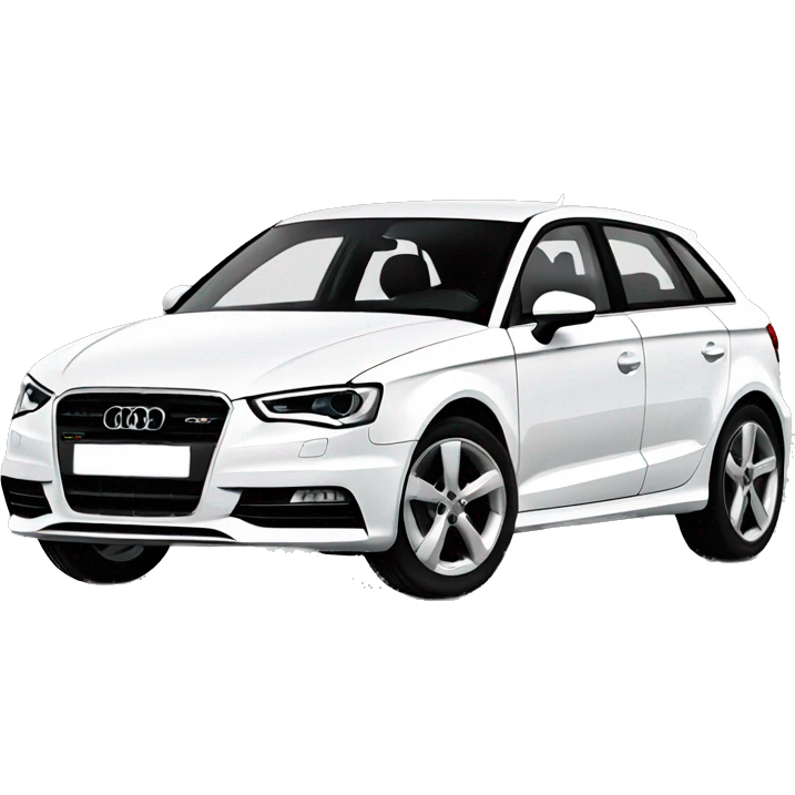 Audi a3 White  emoji