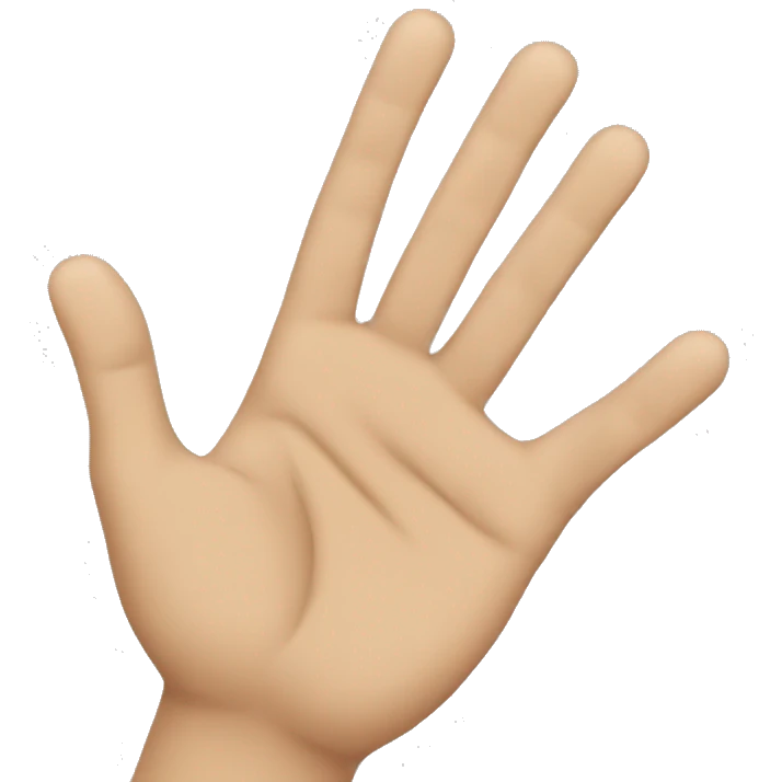 JUL with hand emoji