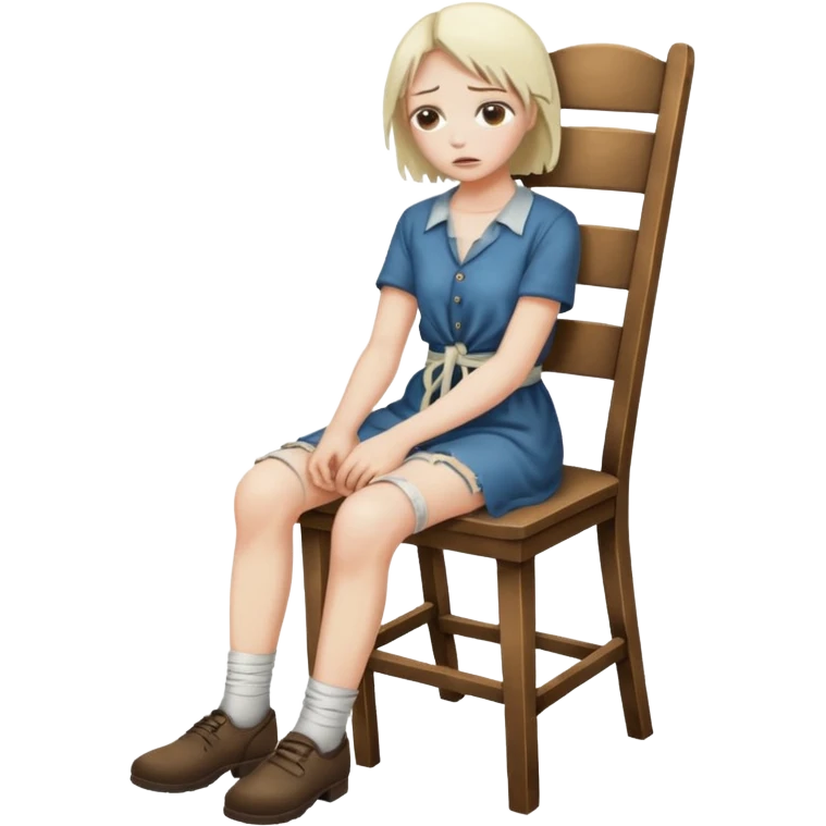 Bit tied to chair emoji