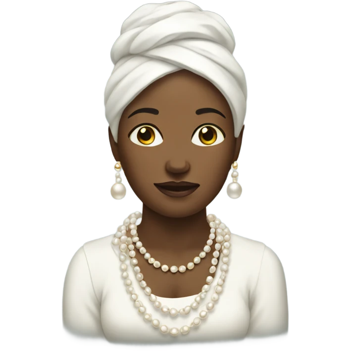 Woman clutching pearls emoji