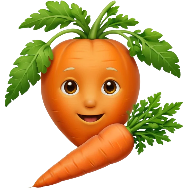 Grugu qui mange une carotte emoji