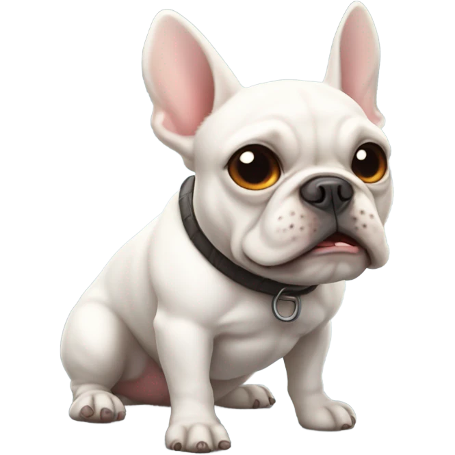 White Frenchie emoji