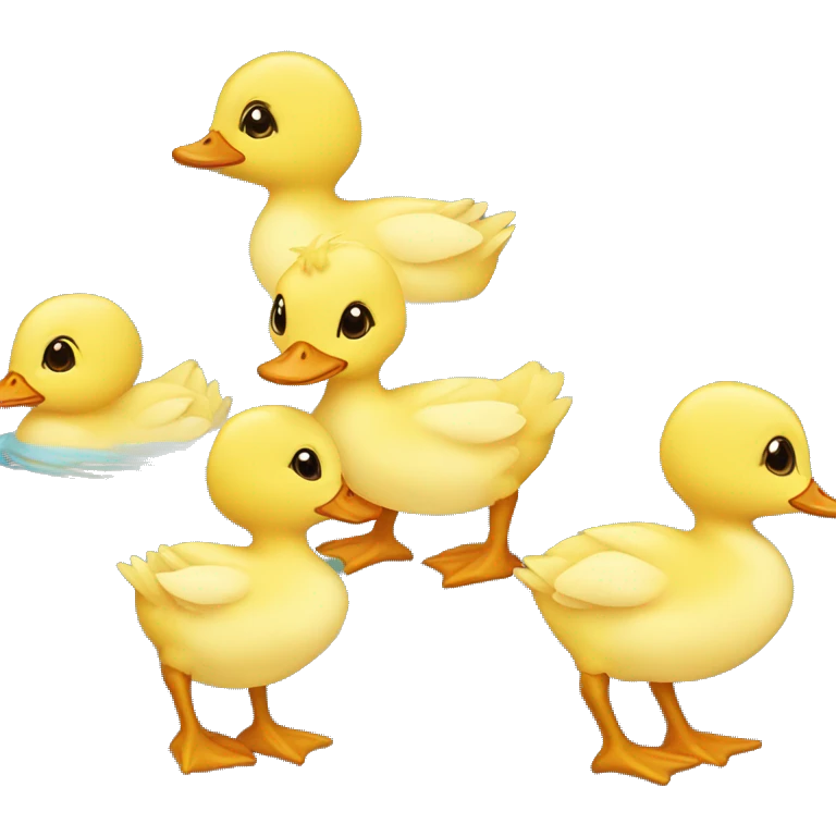 Baby ducks emoji