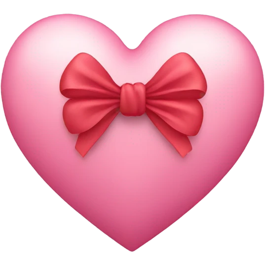 Heart with a bow emoji