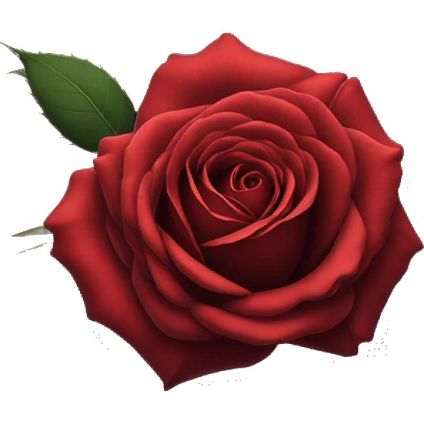 Red rose on black piano emoji