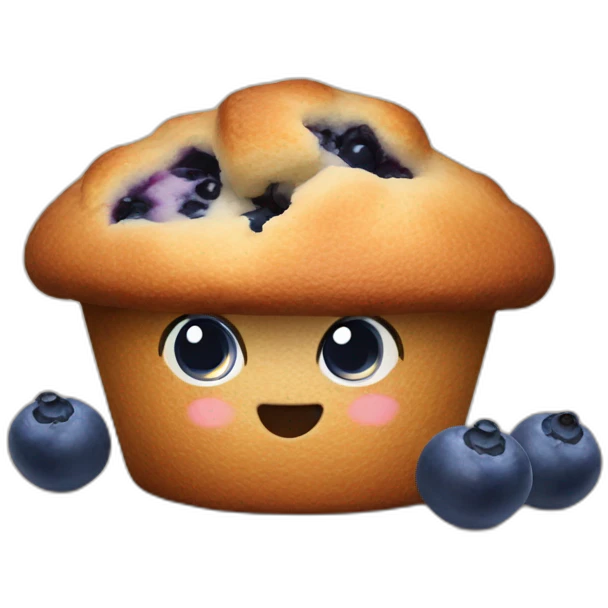 blueberry muffin emoji