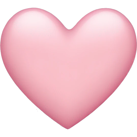 light pink heart  emoji