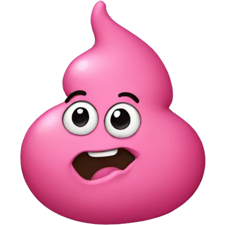 pink poop emoji