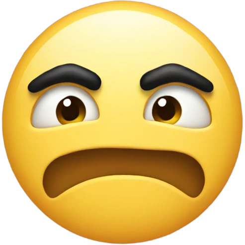 Angry kissy face emoji