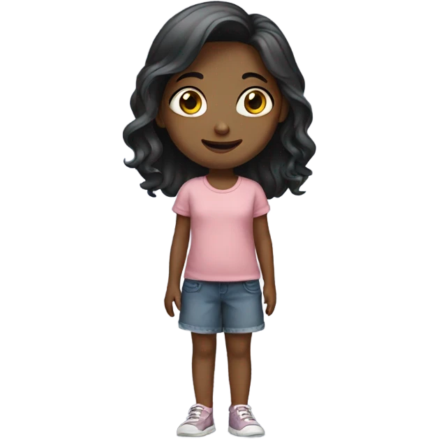 Standing little girl emoji