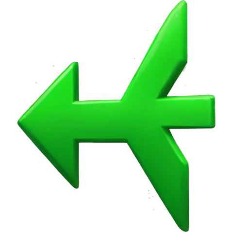 Green arrow pointing up emoji