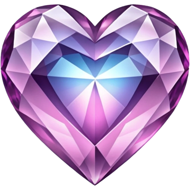 Crystal heart emoji