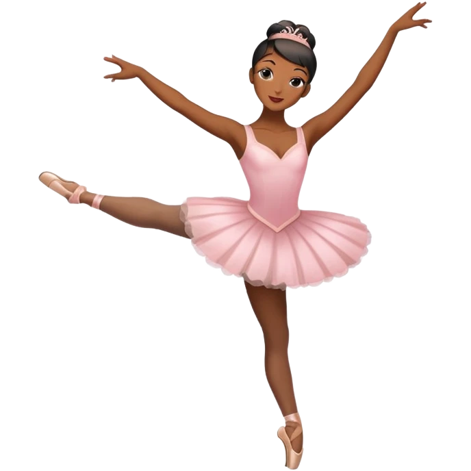 black lady ballerina posing  emoji