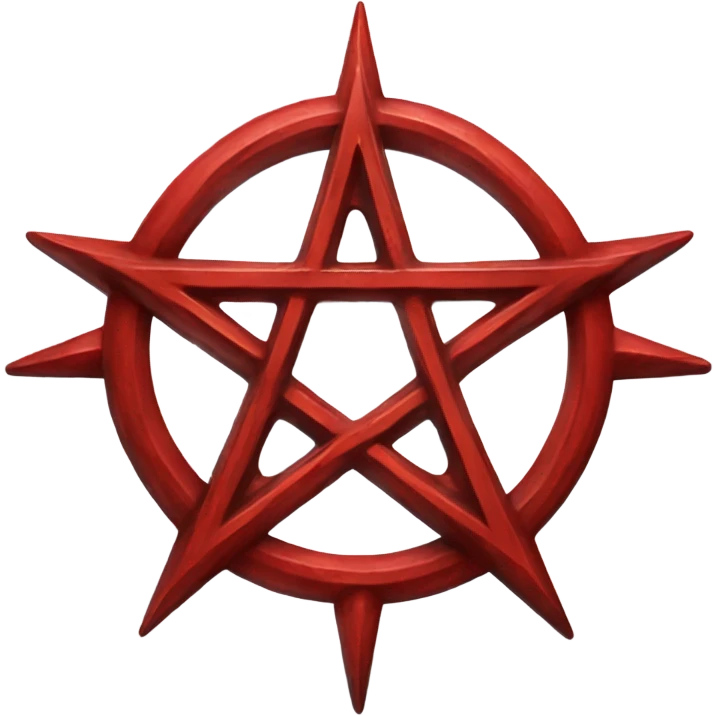 a red pentagram like Helsing emoji