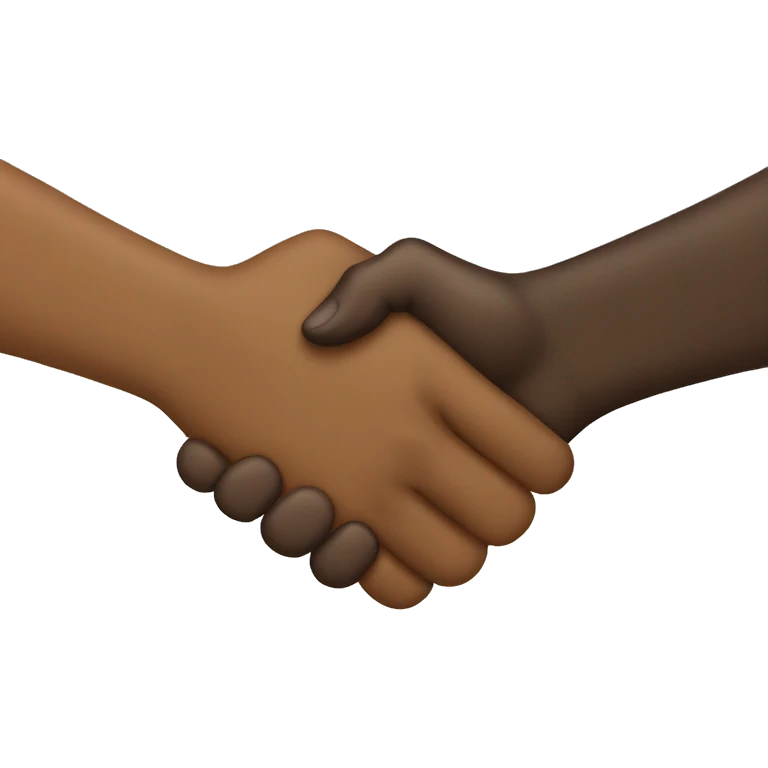 interracial handshake emoji