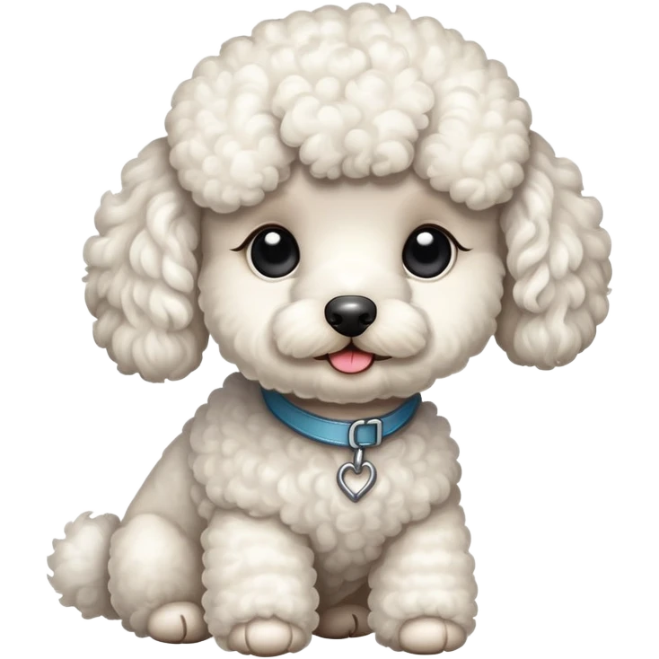 dog poodly white emoji