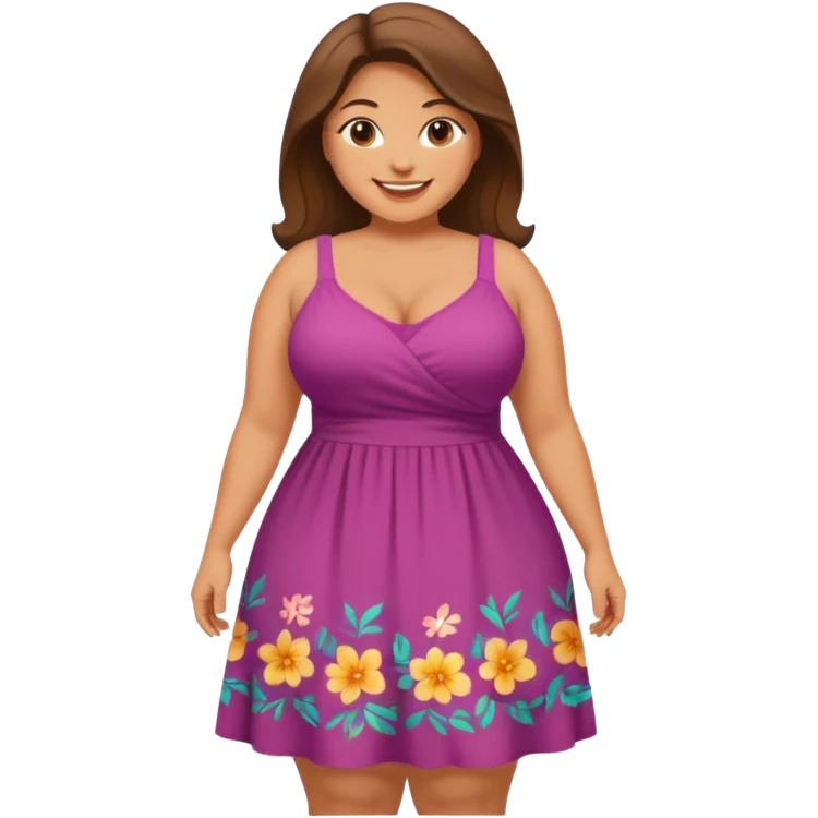 full-figured woman with a large bum emoji