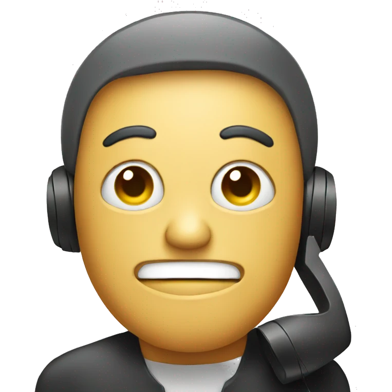 Phone with face emoji