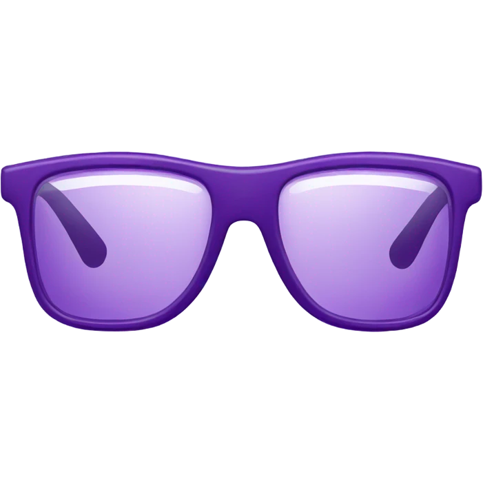 Purple lecture glasses emoji