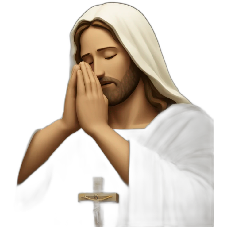 jesus prays emoji