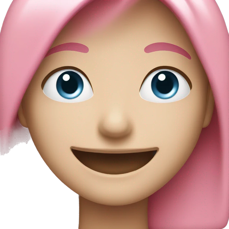 pink smile  emoji