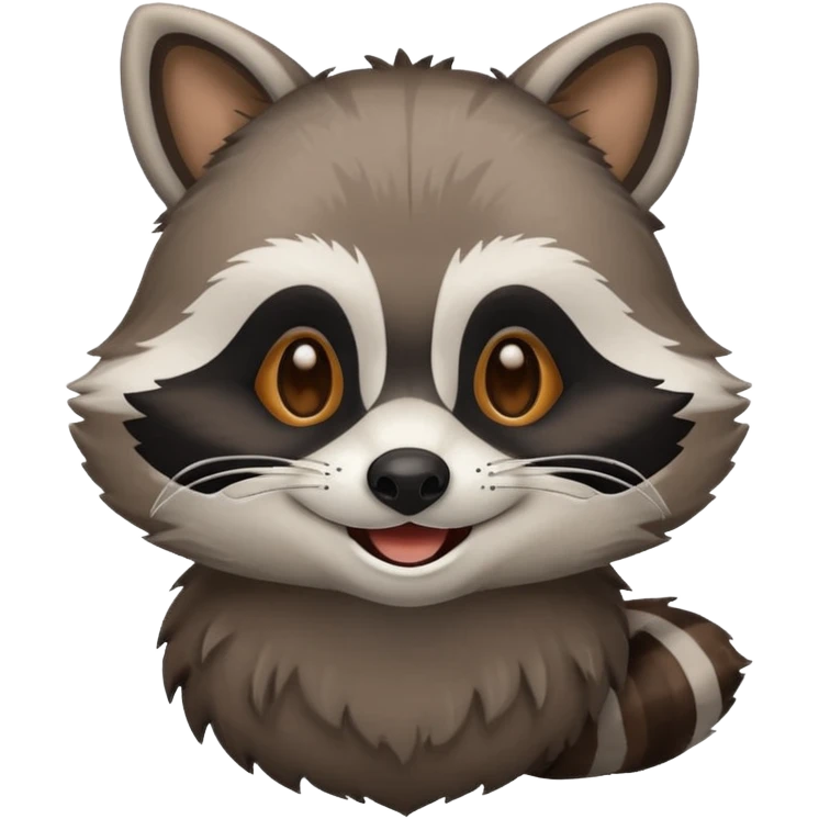 emoji raccoon emoji
