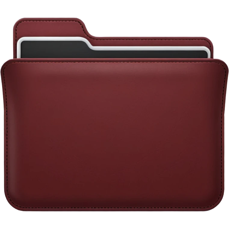 create a dark maroon folder emoji emoji