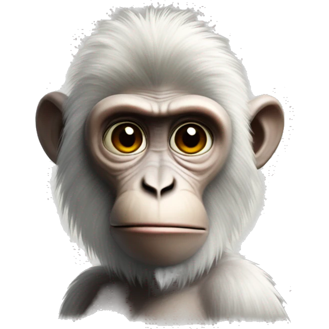 Ukrainian-Monkey. crested head, long whiskers  emoji